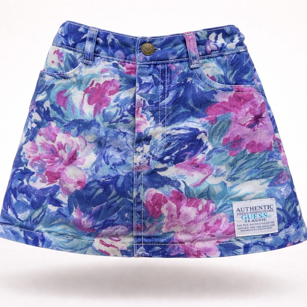 🎀BOGO 50% off 🎀
 GUESS Vintage 90s Floral Skirt kids 4Youth